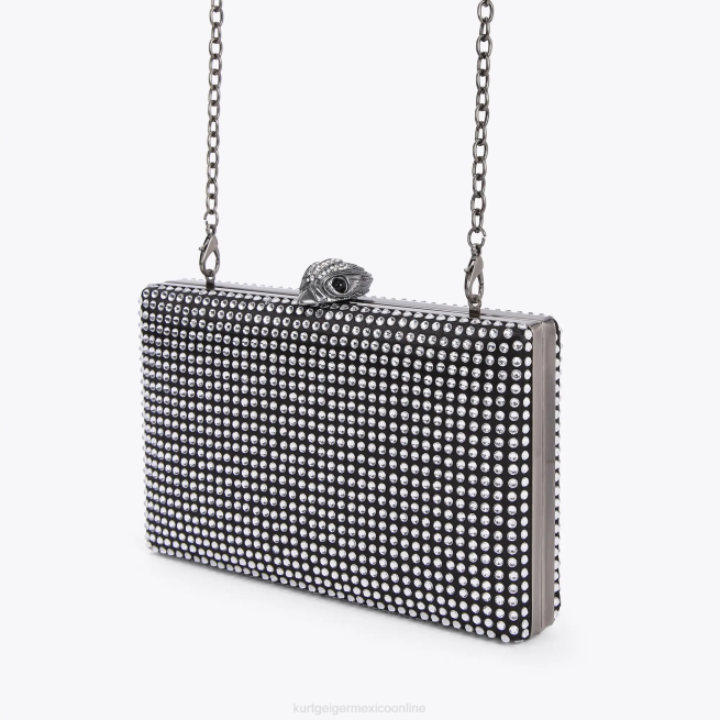 Kurt Geiger bolso de mano kensington con cristales de Londres BL0H57 | bolsas negro otro mujer
