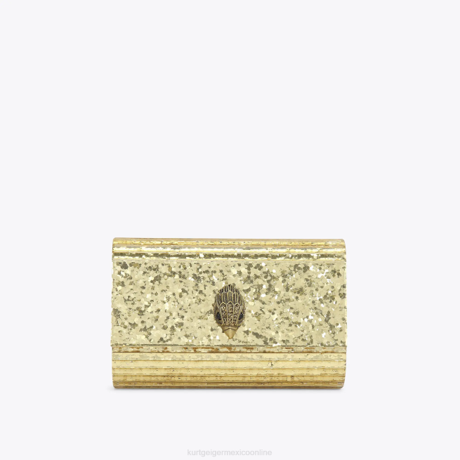 Kurt Geiger bolso de mano london party eagle empapado BL0H262 | bolsas oro mujer