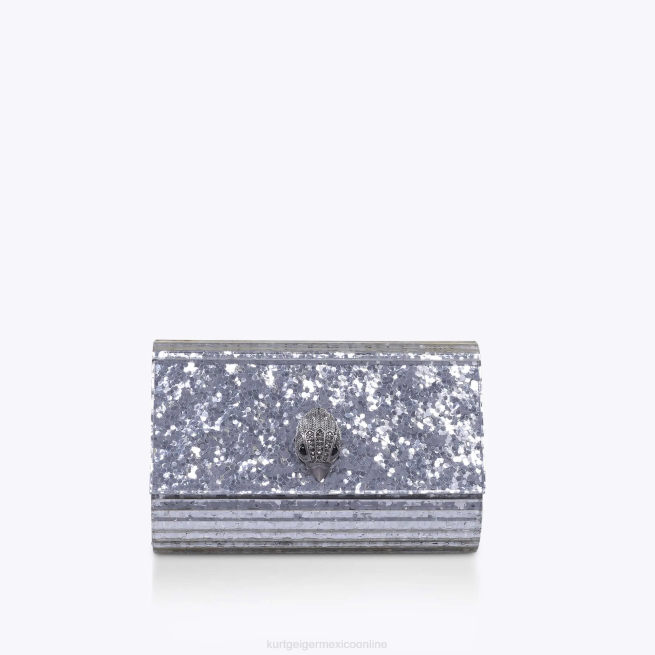 Kurt Geiger bolso de mano london party eagle empapado BL0H264 | bolsas plata mujer