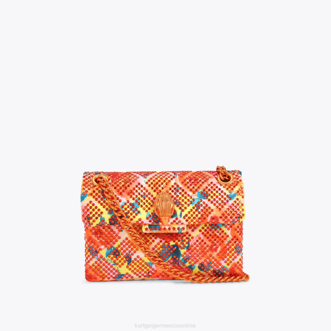 Kurt Geiger Tela de Londres mini Kensington BL0H13 | bolsas naranja mujer