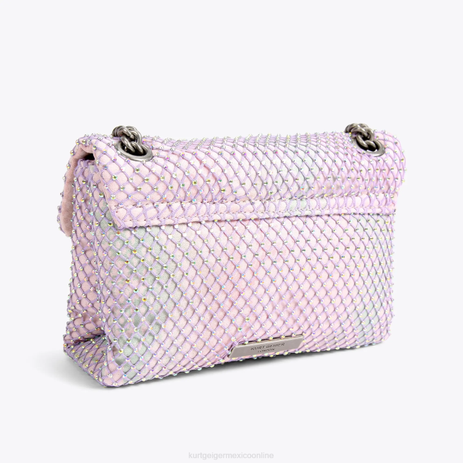 Kurt Geiger Tela de Londres mini Kensington BL0H38 | bolsas combinación de metales mujer