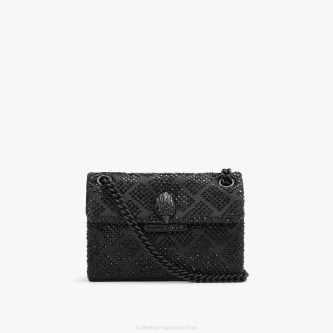 Kurt Geiger Tela de Londres mini Kensington BL0H40 | bolsas negro mujer
