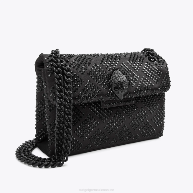 Kurt Geiger Tela de Londres mini Kensington BL0H40 | bolsas negro mujer