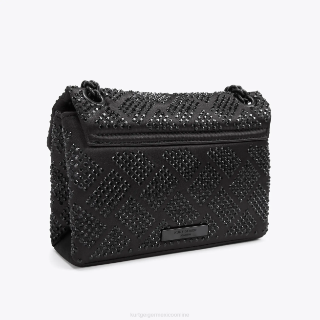 Kurt Geiger Tela de Londres mini Kensington BL0H40 | bolsas negro mujer