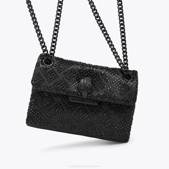 Kurt Geiger Tela de Londres mini Kensington BL0H40 | bolsas negro mujer
