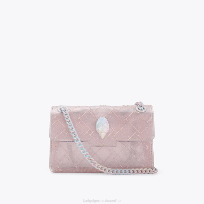 Kurt Geiger mini kensington con purpurina londres BL0H66 | bolsas Rosa palido mujer