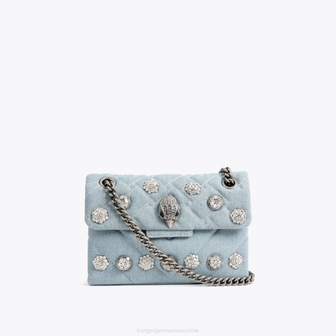 Kurt Geiger mini kensington de cristal de londres BL0H90 | bolsas azul pálido mujer