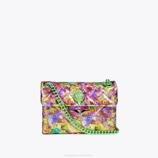 Kurt Geiger mini kensington de cuero londres BL0H50 | bolsas combinación verde mujer