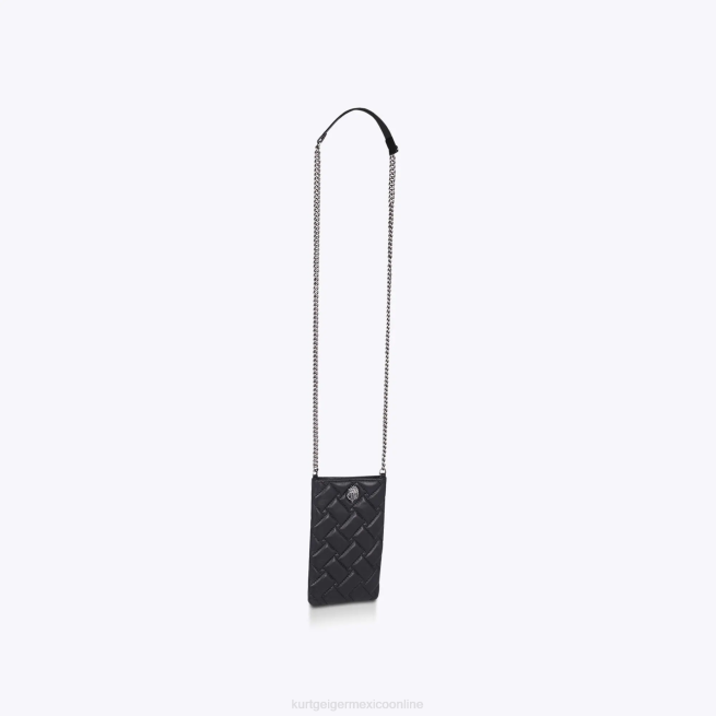 Kurt Geiger caja del teléfono londres kensington BL0H77 | bolsas negro mujer