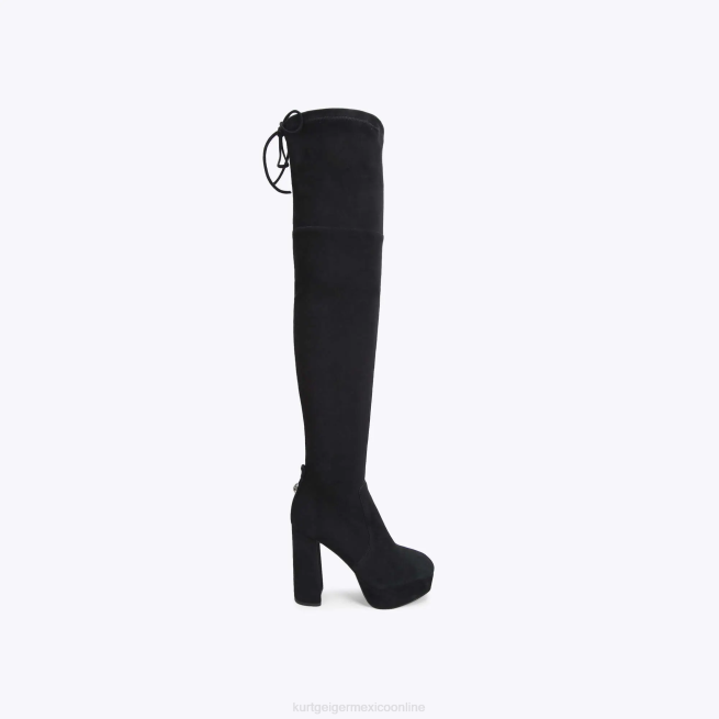 Kurt Geiger botas por encima de la rodilla con plataforma london pierra BL0H414 | calzados negro mujer