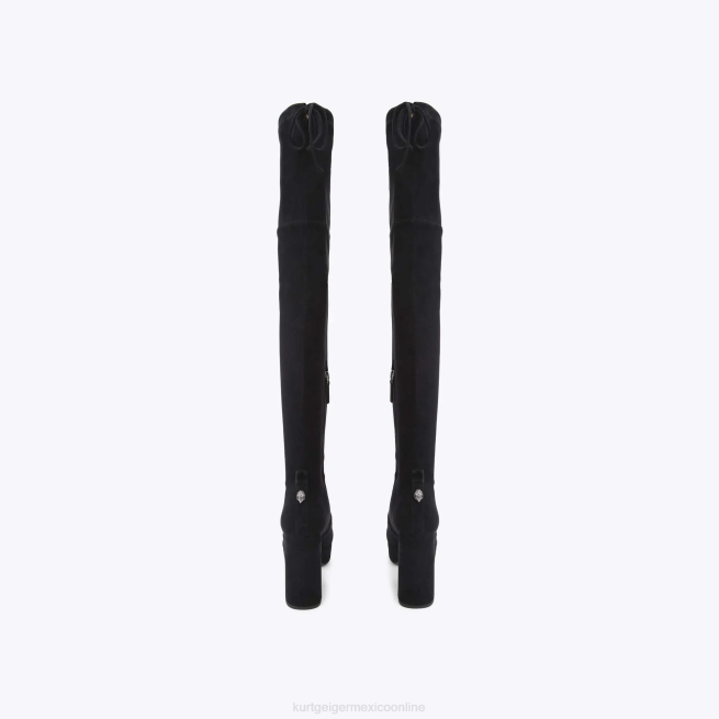 Kurt Geiger botas por encima de la rodilla con plataforma london pierra BL0H414 | calzados negro mujer