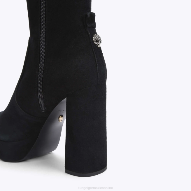 Kurt Geiger botas por encima de la rodilla con plataforma london pierra BL0H414 | calzados negro mujer