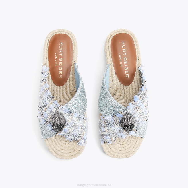 Kurt Geiger alpargata london kensington BL0H444 | calzados azul pálido mujer