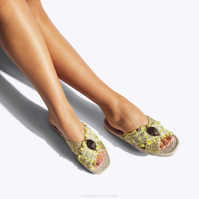 Kurt Geiger alpargata london kensington BL0H445 | calzados amarillo mujer