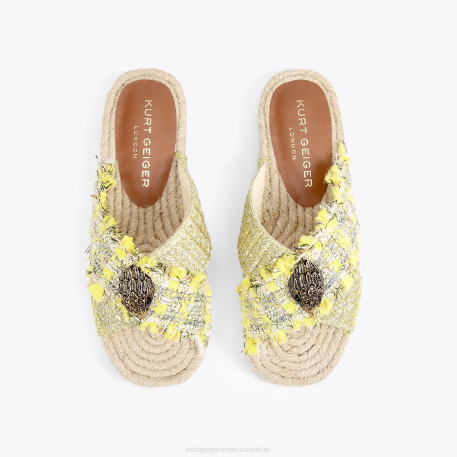 Kurt Geiger alpargata london kensington BL0H445 | calzados amarillo mujer