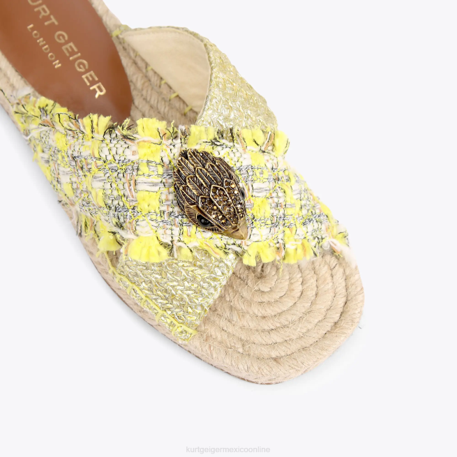 Kurt Geiger alpargata london kensington BL0H445 | calzados amarillo mujer