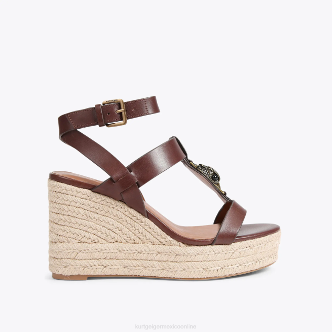 Kurt Geiger alpargatas london hampton t bar BL0H426 | calzados marrón mujer