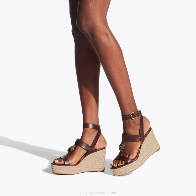 Kurt Geiger alpargatas london hampton t bar BL0H426 | calzados marrón mujer