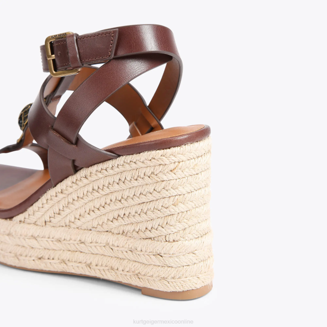 Kurt Geiger alpargatas london hampton t bar BL0H426 | calzados marrón mujer