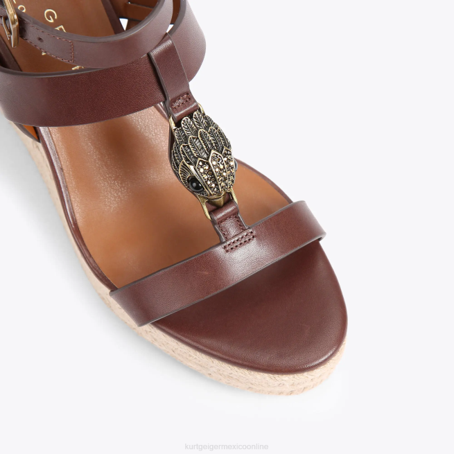 Kurt Geiger alpargatas london hampton t bar BL0H426 | calzados marrón mujer
