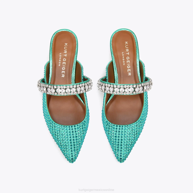 Kurt Geiger cristales principescos de londres BL0H668 | calzados verde azulado mujer