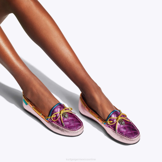 Kurt Geiger mocasín águila londinense BL0H218 | calzados combinación rosa mujer