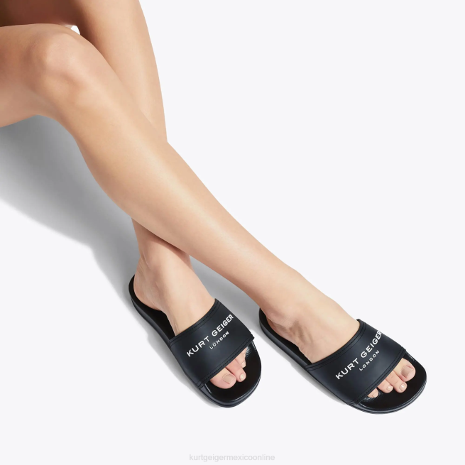 Kurt Geiger deslizador de piscina kgl londres BL0H454 | calzados negro mujer