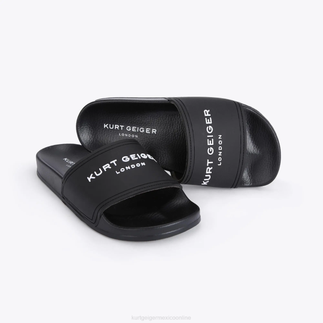 Kurt Geiger deslizador de piscina kgl londres BL0H454 | calzados negro mujer
