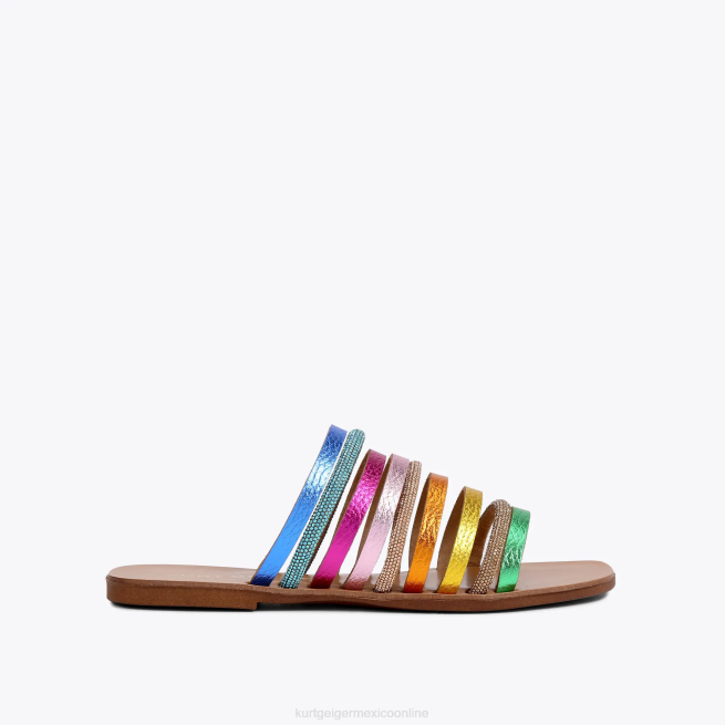 Kurt Geiger londres margarita arcoiris BL0H222 | calzados combinación de metales mujer