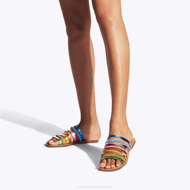 Kurt Geiger londres margarita arcoiris BL0H222 | calzados combinación de metales mujer