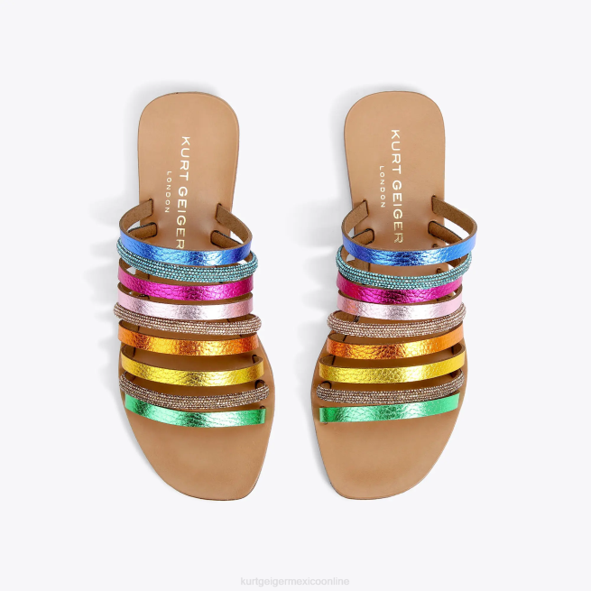 Kurt Geiger londres margarita arcoiris BL0H222 | calzados combinación de metales mujer