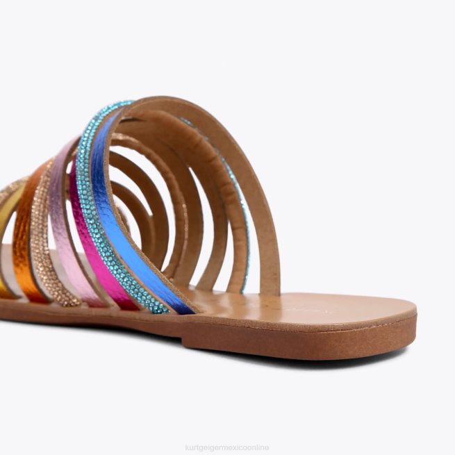 Kurt Geiger londres margarita arcoiris BL0H222 | calzados combinación de metales mujer