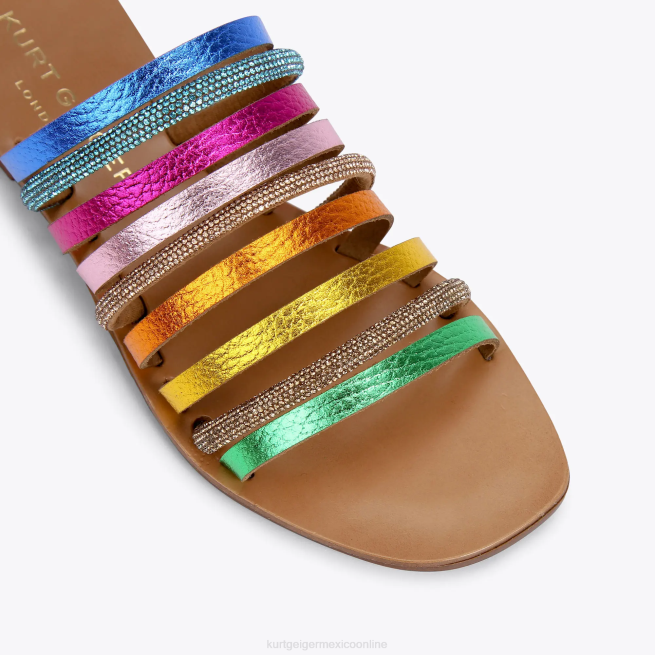 Kurt Geiger londres margarita arcoiris BL0H222 | calzados combinación de metales mujer