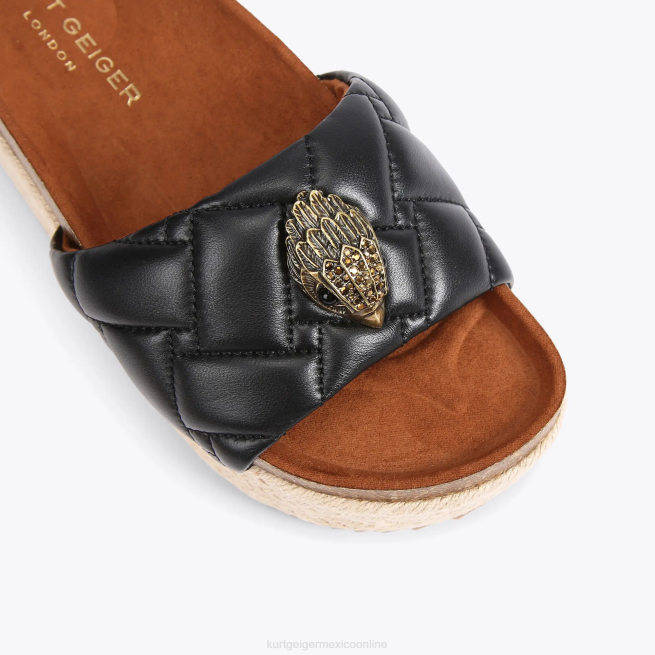 Kurt Geiger plataforma plana londres kensington BL0H439 | calzados negro mujer