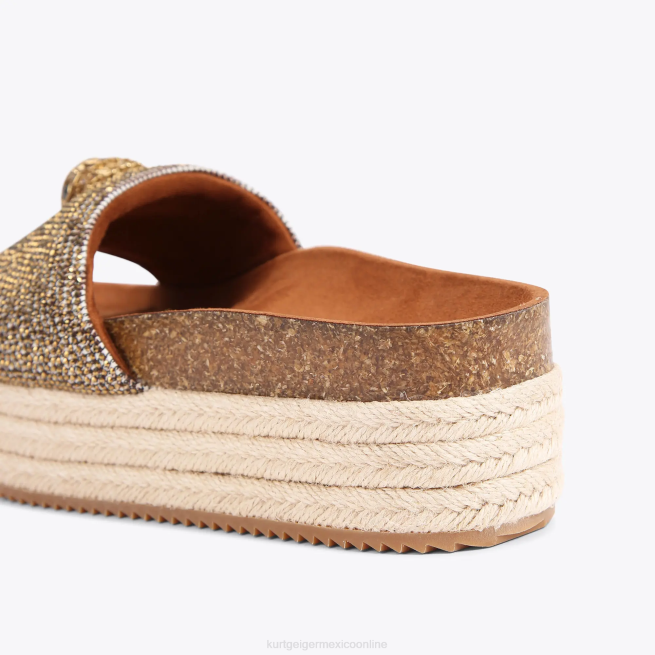 Kurt Geiger plataforma plana londres kensington BL0H440 | calzados beige mujer