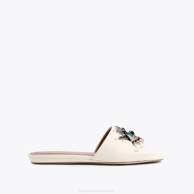 Kurt Geiger sandalia plana london eye BL0H353 | calzados hueso mujer