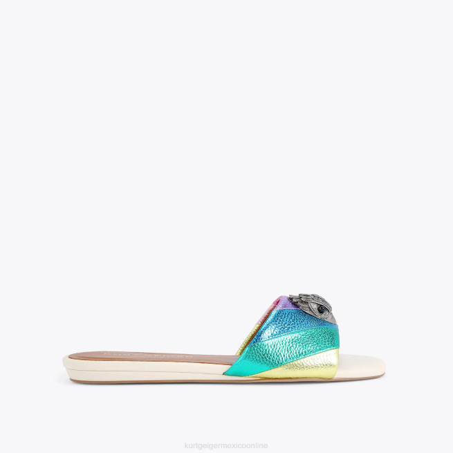 Kurt Geiger sandalia plana london kensington BL0H225 | calzados combinación de metales mujer