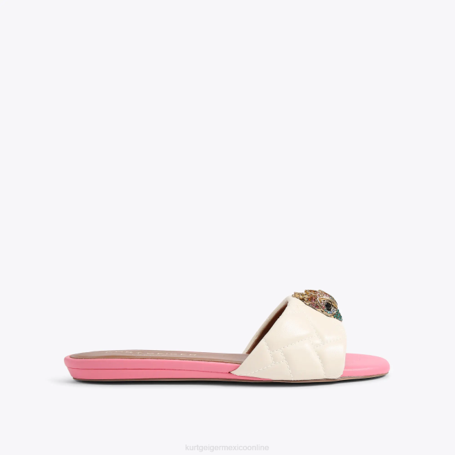 Kurt Geiger sandalia plana london kensington BL0H348 | calzados combinación de huesos mujer