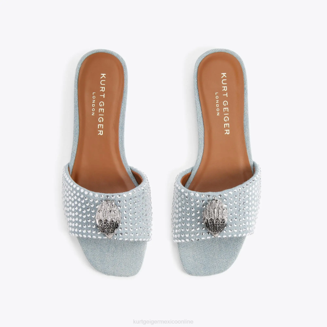Kurt Geiger sandalia plana london kensington BL0H349 | calzados azul otro mujer