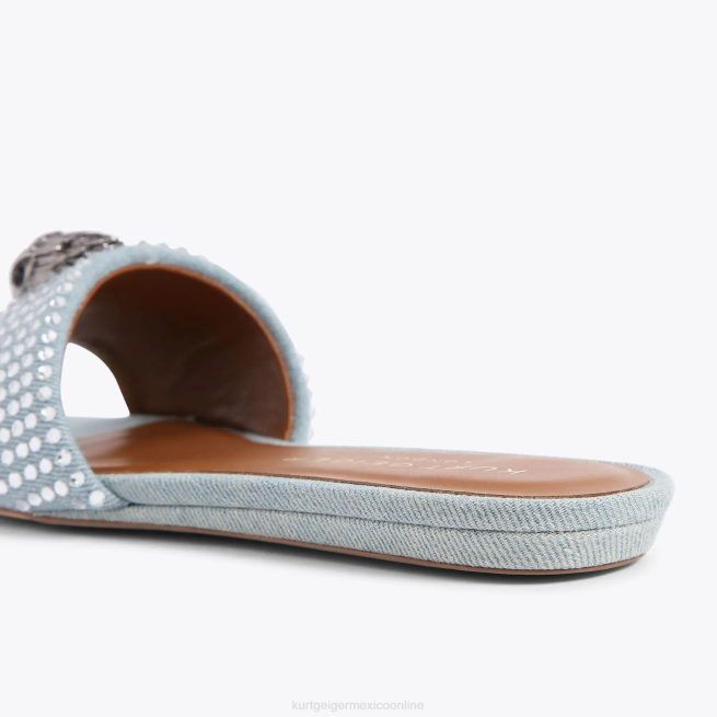 Kurt Geiger sandalia plana london kensington BL0H349 | calzados azul otro mujer