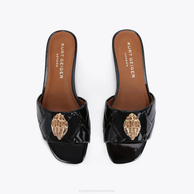 Kurt Geiger sandalia plana london kensington BL0H352 | calzados negro mujer