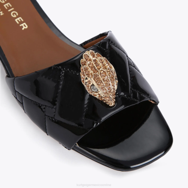 Kurt Geiger sandalia plana london kensington BL0H352 | calzados negro mujer