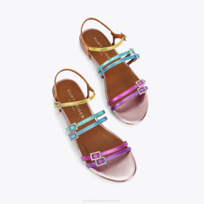 Kurt Geiger sandalia plana london pierra BL0H224 | calzados multi/otro mujer