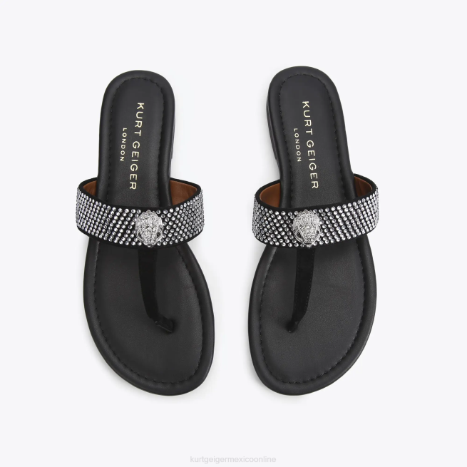 Kurt Geiger sandalias london kensington con barra en T BL0H447 | calzados negro mujer