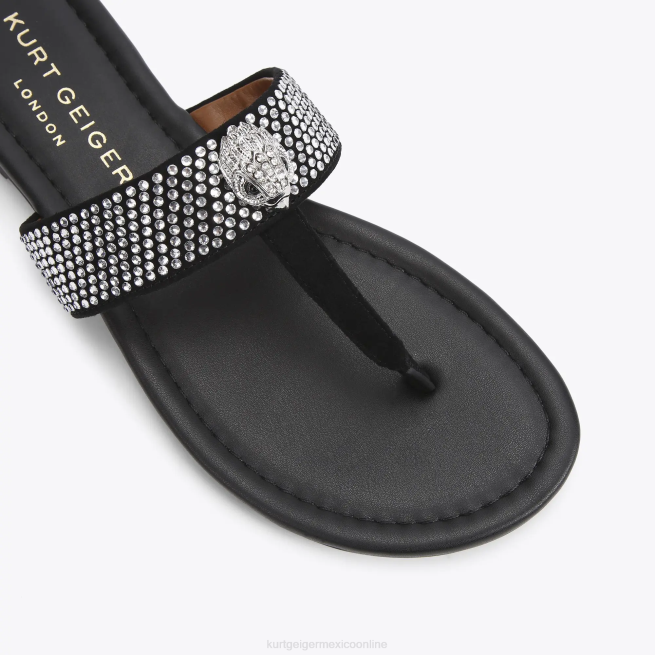 Kurt Geiger sandalias london kensington con barra en T BL0H447 | calzados negro mujer