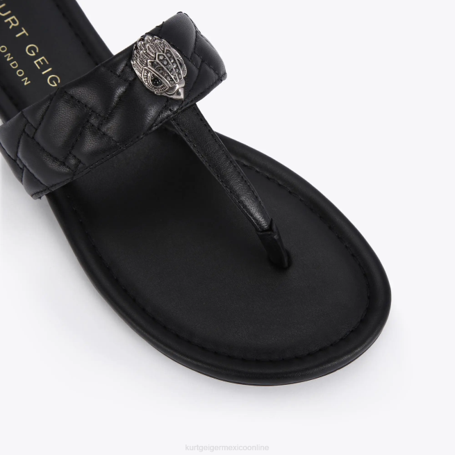 Kurt Geiger sandalias london kensington con barra en T BL0H451 | calzados negro mujer