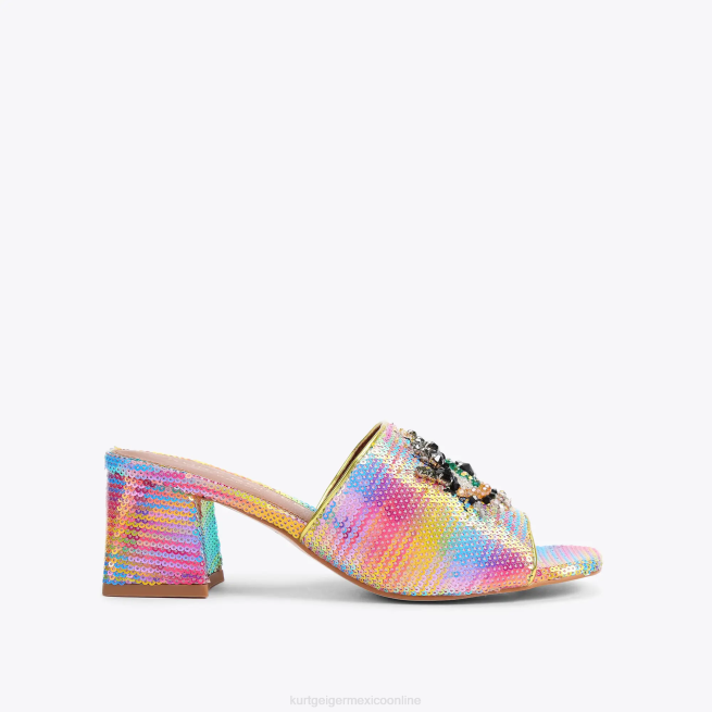 Kurt Geiger Ojo de bloque de oliva de Londres BL0H293 | calzados multi/otro mujer