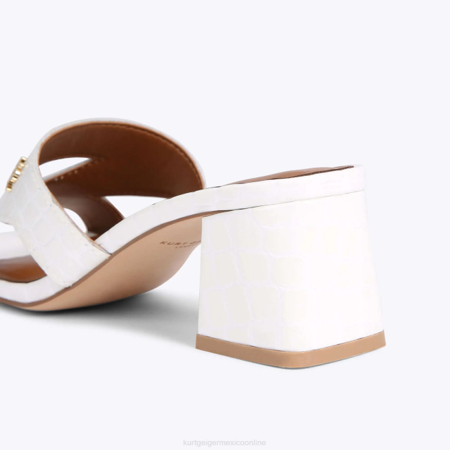 Kurt Geiger bloque de odina de londres BL0H436 | calzados blanco mujer