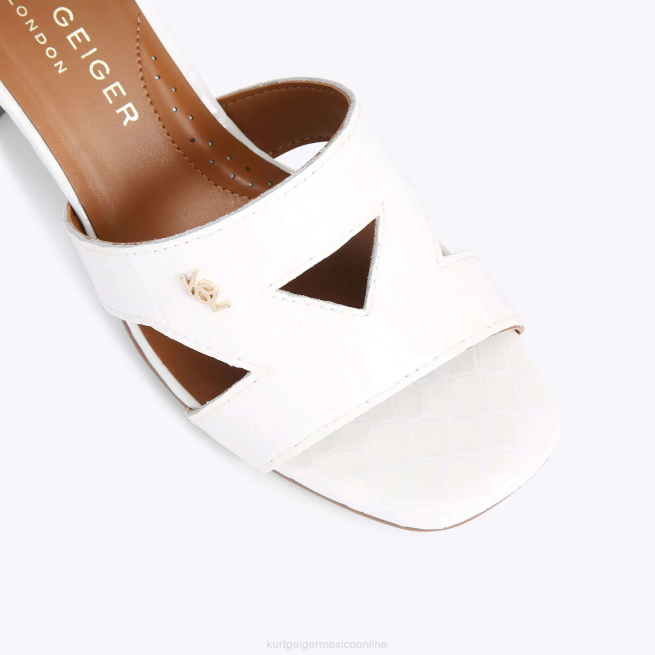 Kurt Geiger bloque de odina de londres BL0H436 | calzados blanco mujer