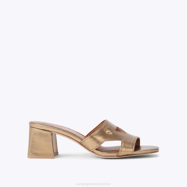 Kurt Geiger bloque de odina de londres BL0H446 | calzados oro mujer